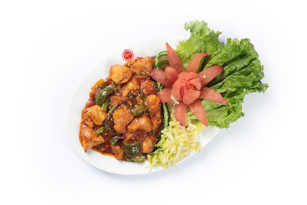 45 Szu-chuan Chicken Capsicum with Oyster Sauce