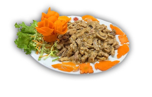 68 Shredded Beef with Mushroom.